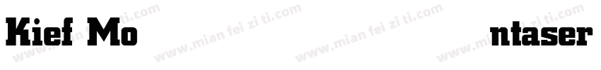 Kief Montaser Bold字体转换